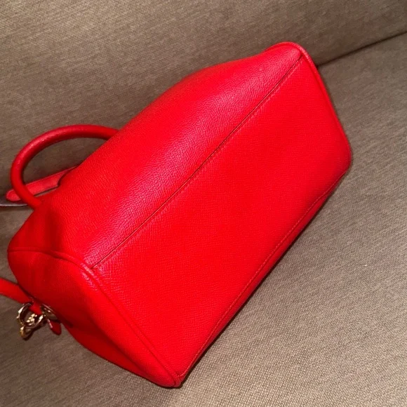 Coach Vibrant Red Satchel - Picture 6 of 8